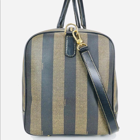 ‼️FENDI Black Beige Canvas Duffel Bag - Picture 8 of 8
